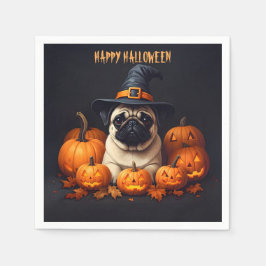 Pug Halloween Pappersservett
