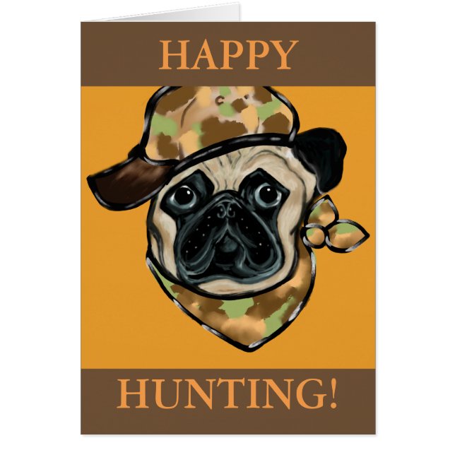 Pug Hälsningskort (Framsidan)