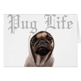 Pug Hälsningskort