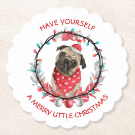 Pug har dig själv en god liten jul underlägg papper