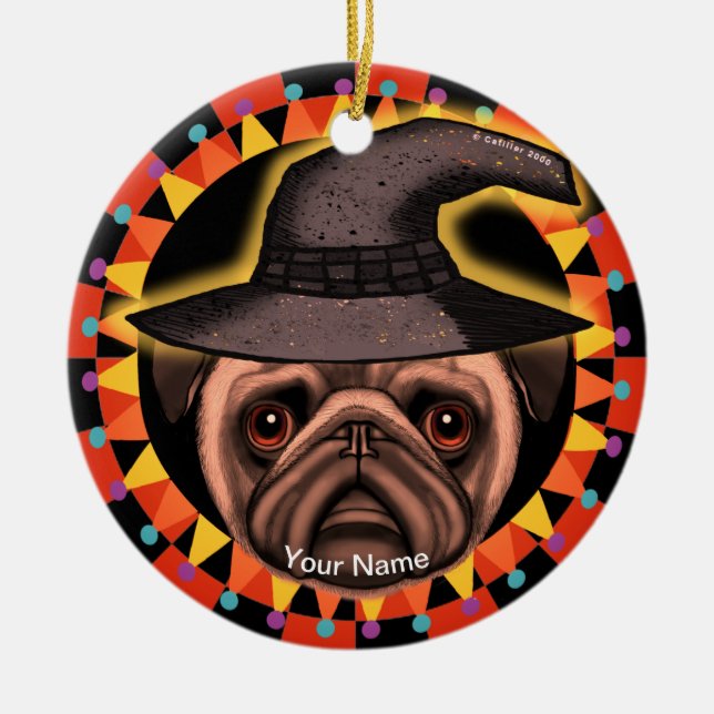 Pug häxa ornament (Framsidan)