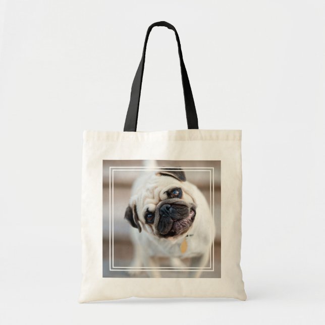 Pug Head Tilt Tygkasse (Framsidan)