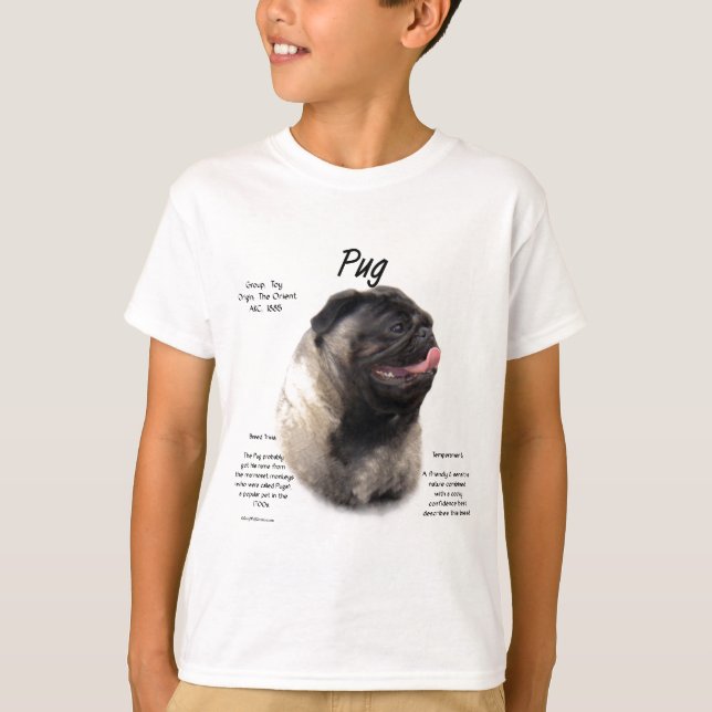 Pug History Design Tee (Framsida)