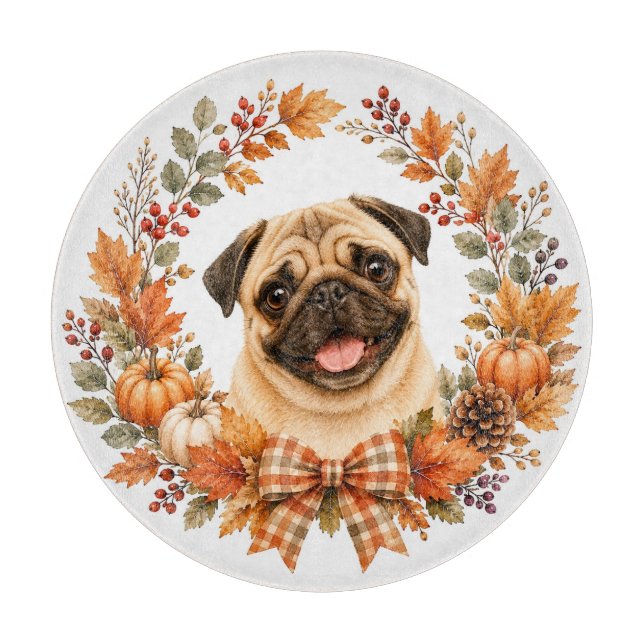 Pug höstkrans (Framsidan)