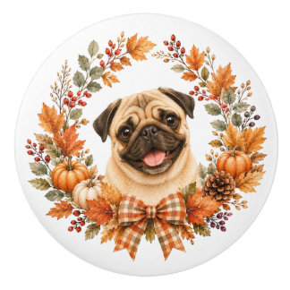 Pug höstkrans knopp