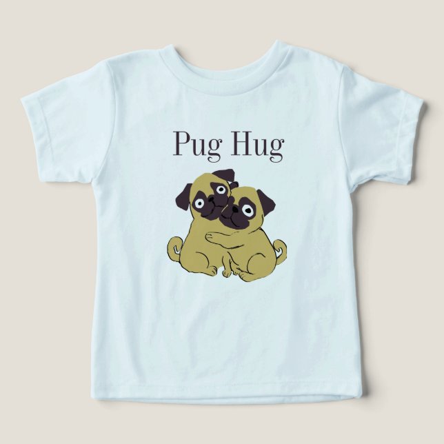 Pug hug  t shirt (Design Framsida)