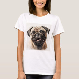 Pug hund älskare T-shirt hund T-shirt mamma T-shir