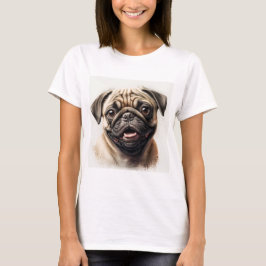 Pug hund älskare T-shirt hund T-shirt mamma T-shir