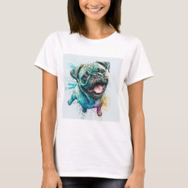 Pug hund älskare T-shirt hund T-shirt mamma T-shir