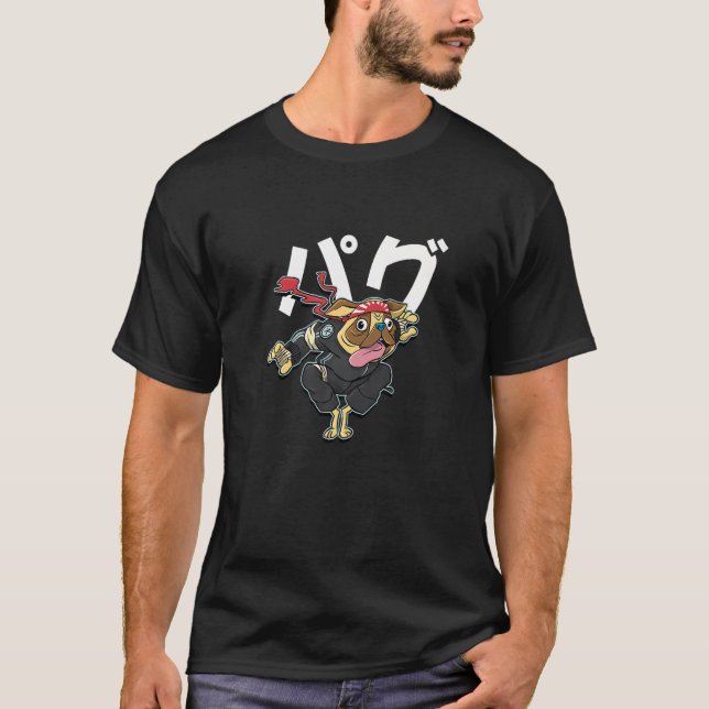 Pug Hund Animals T Shirt (Framsida)