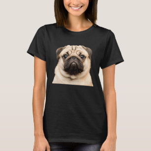 Pug Hund Ansikte stäng T Shirt