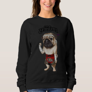 Pug Hund as Muay Thai Kick Boxing Champion T Shirt