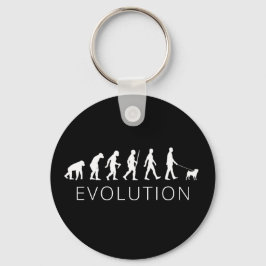 Pug hund aveln Owner Evolution Nyckelring