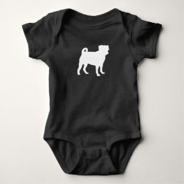 Pug Hund Baby Shower Grått Puppy Kön Neutral T Shirt