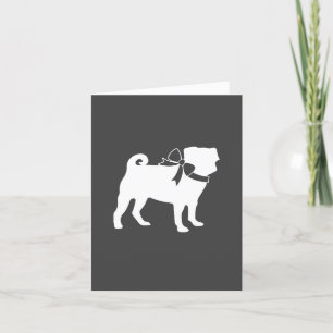 Pug Hund Baby Shower Grått Puppy Kön Neutral Tack Kort