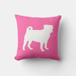 Pug Hund Baby Shower Rosa Puppy Girl Kudde