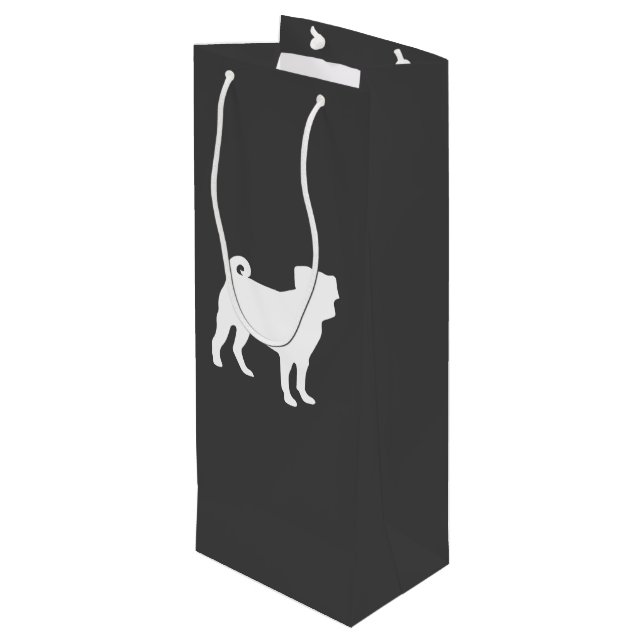 Pug Hund Baby Shower Theme Puppy Gender Neutral (Baksidan Vinklad)