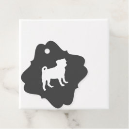 Pug Hund Baby Shower Theme Puppy Gender Neutral Gåvor Etiketter