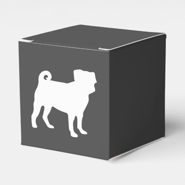 Pug Hund Baby Shower Theme Puppy Gender Neutral Presentaskar (Framsidan Sidan)