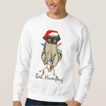 Pug Hund Bah Humpug Funny jul