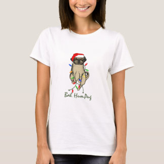 Pug Hund Bah Humpug Funny jul T Shirt