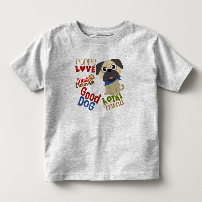 Pug Hund Best Friend Tröja (Framsida)