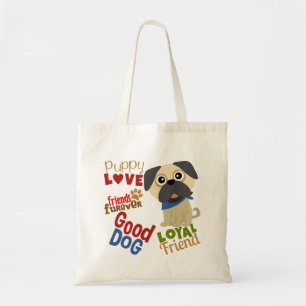 Pug Hund Best Friend Tygkasse