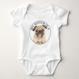 Pug Hund Big Sister T Shirt