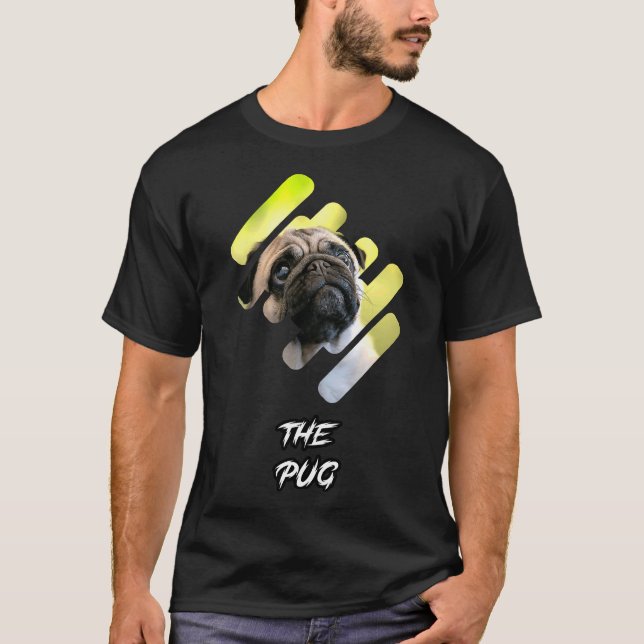 Pug hund Classic T-Shirt 153 (Framsida)