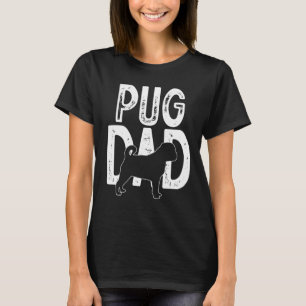 Pug Hund Cute Puppy pappa far T Shirt