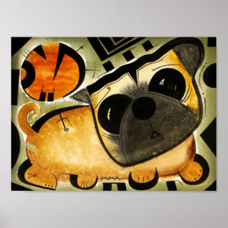 Pug Hund dk_2005aug8o Poster