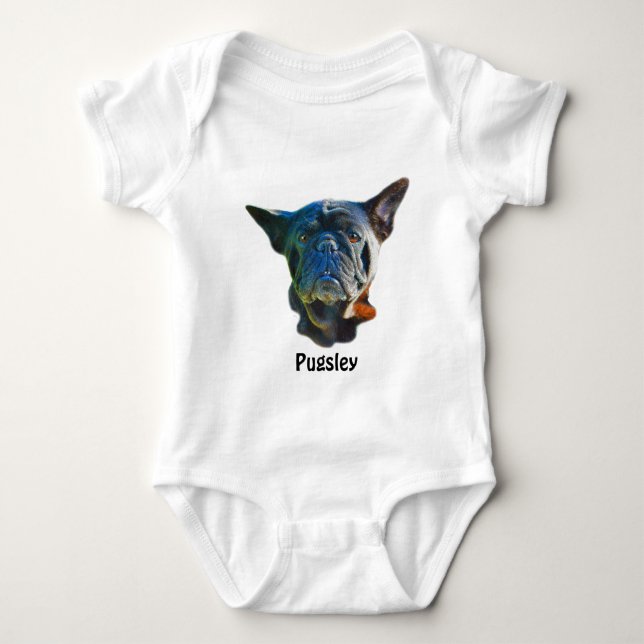 Pug Hund Funny Pet-älskare Baby Gift Tee (Framsida)