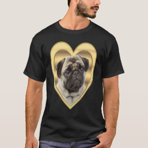 Pug Hund Heart Mops Pug 2 T Shirt