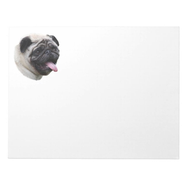 Pug-hund husfoto porträtt anteckningsblock (Framsida)