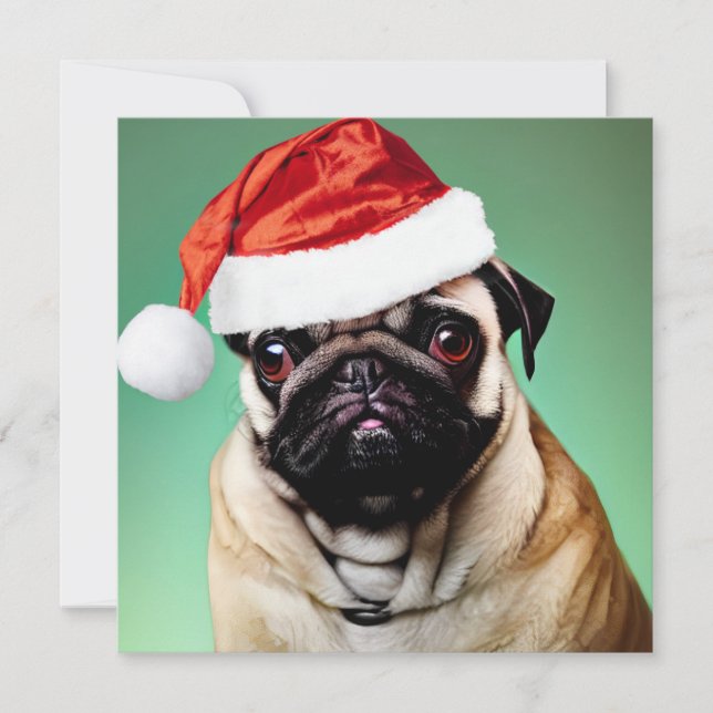 Pug Hund jul (Framsida)
