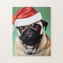 Pug Hund jul Pussel