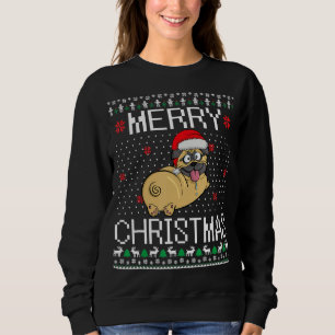 Pug Hund jul Ugly Sweater Funny Merry Pugmas T Shirt