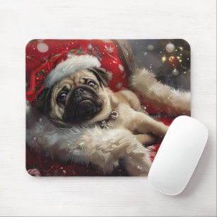 Pug Hund julafton Musmatta