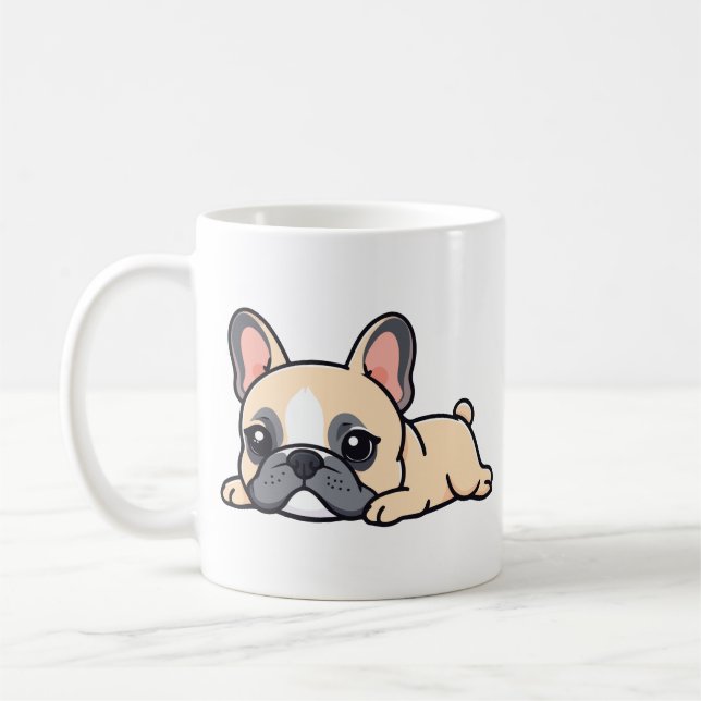 Pug hund kaffemugg (Vänster)
