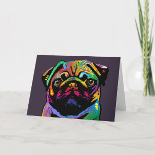 Pug Hund Kort