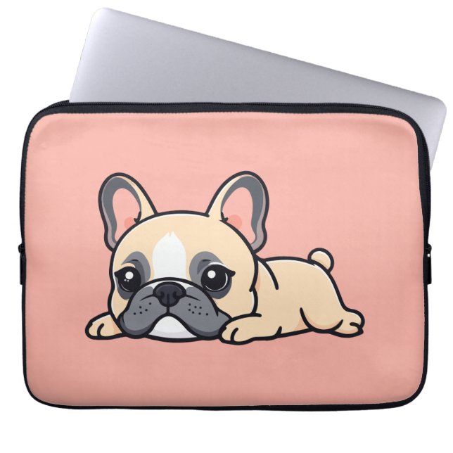 Pug hund laptop fodral (Framsidan)