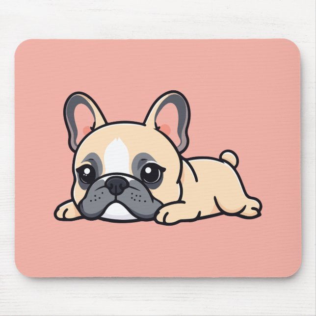 Pug hund musmatta (Framsidan)