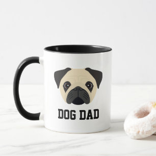 Pug Hund Pappa Mugg
