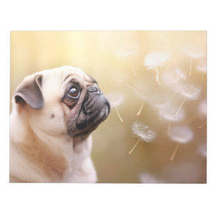 Pug Hund Pet Animal Tranquil fredningsbar Anteckningsblock