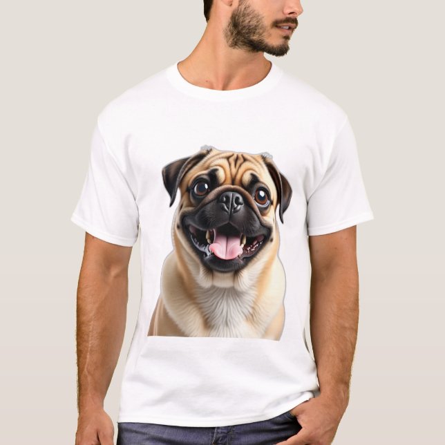 Pug Hund Pet Owners Gift Memorial T Shirt (Framsida)