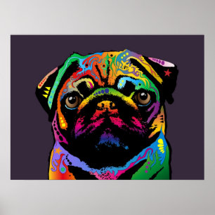 Pug Hund Poster