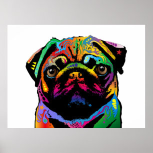 Pug Hund Poster