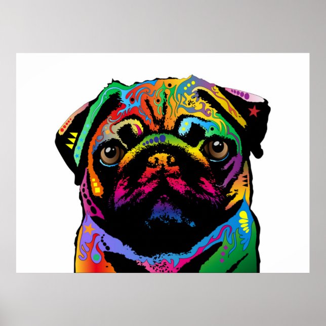 Pug Hund Poster (Framsidan)