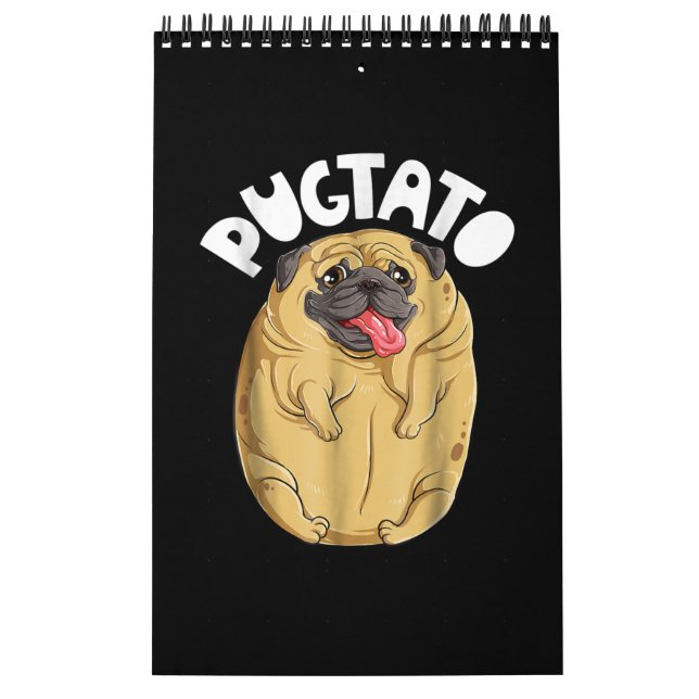 Pug Hund Pugtato Kalender (Omslag)