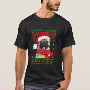Pug Hund Puppy Hund älskare Ugly jul Sweater Fam T Shirt